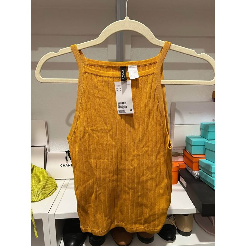 HM yellow cami size small NWT